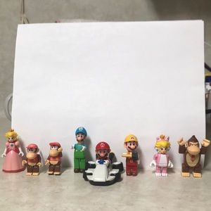 Super Mario action figures toys set
